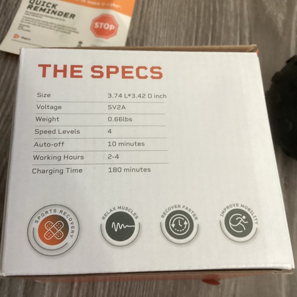 LifePro 4-Speed Vibrating Massage Ball - Picture 8 of 11